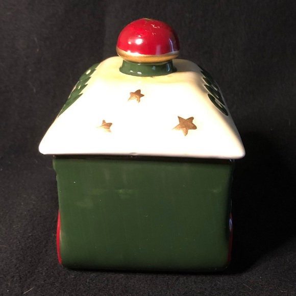 Vintage Holiday Ceramic Cocoa Canister - Picture 7 of 7